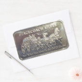 Stagecoach Silver Rechthoekige Sticker (Envelop)