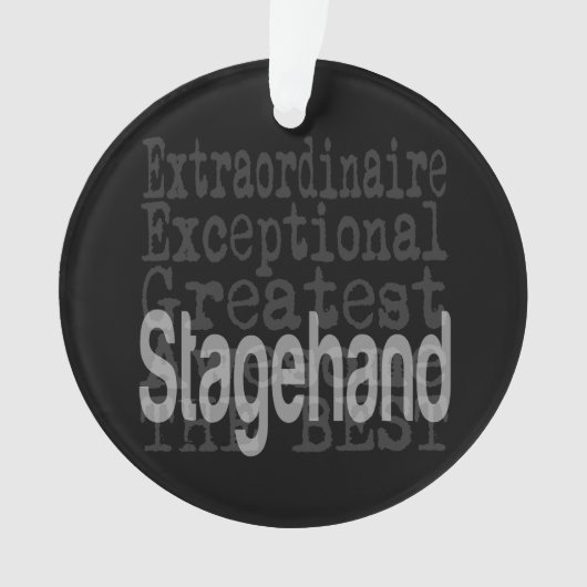 Stagehand Extraordinaire Ornament (voorkant)