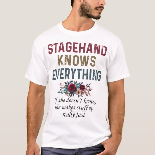 Stagehand weet alles t-shirt (Voorkant)