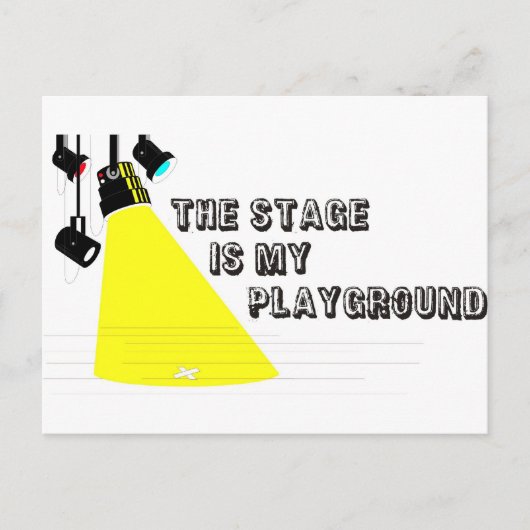 StageIsMyPlayground Briefkaart (Voorkant)