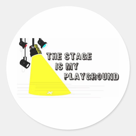 StageIsMyPlayground Ronde Sticker (Voorkant)