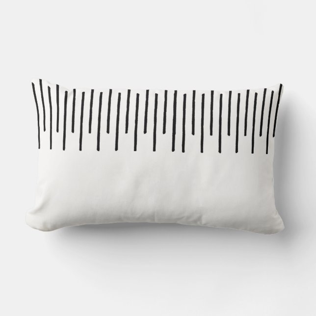 Stagered Lines Tribal Lumbar Pillow Kussen (Voorkant)