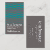 Stagered Squares Hi-Tech Technology Computer Visitekaartje (Voorkant / Achterkant)