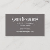 Stagered Squares Hi-Tech Technology Computer Visitekaartje (Achterkant)