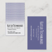 Stagered Squares Hi-Tech Technology Computer Visitekaartje (Voorkant / Achterkant)