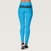 Stagger Vrouwen Blauwe Leggings (Achterkant)