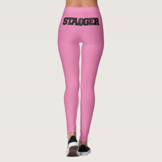 Stagger Vrouwen Roze Leggings