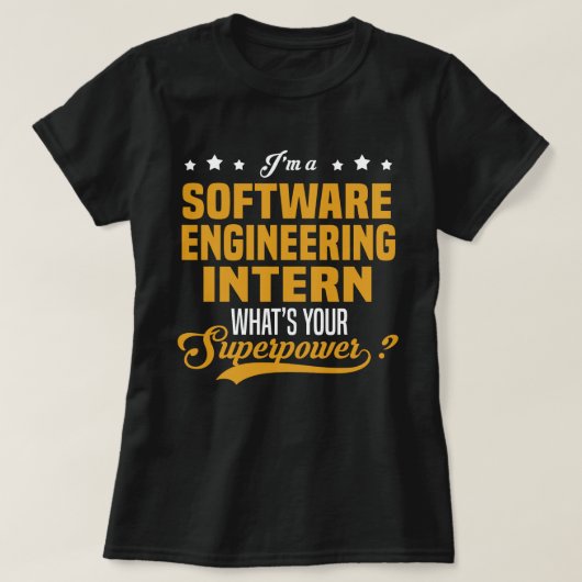 stagiair software-engineering t-shirt (Design voorkant)
