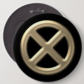 stagiair X Ronde Button 6,0 Cm (Voorkant /achterkant)