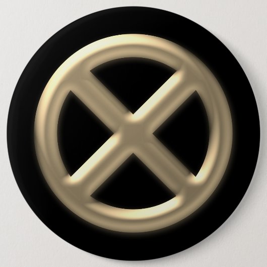 stagiair X Ronde Button 6,0 Cm (Voorkant)