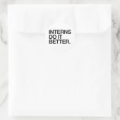 STAGIAIRS DOEN HET BETER -.png Ronde Sticker (Tas)