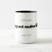 stagnerende routinekills mok (Midden)