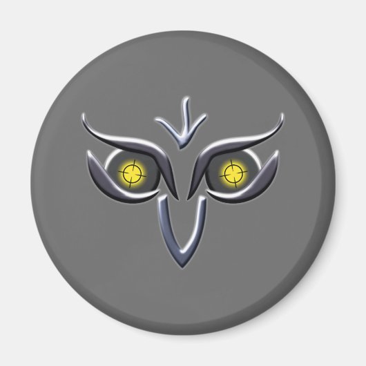 Stahl Eisen Eule stalen ijzeruil Magneet (Voorkant)