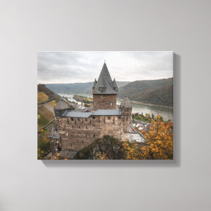 Stahleck Castle Bacharach Duitsland Canvas Afdruk