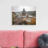Stahleck Castle Bacharach Duitsland Canvas Afdruk (Insitu (Woonkamer))