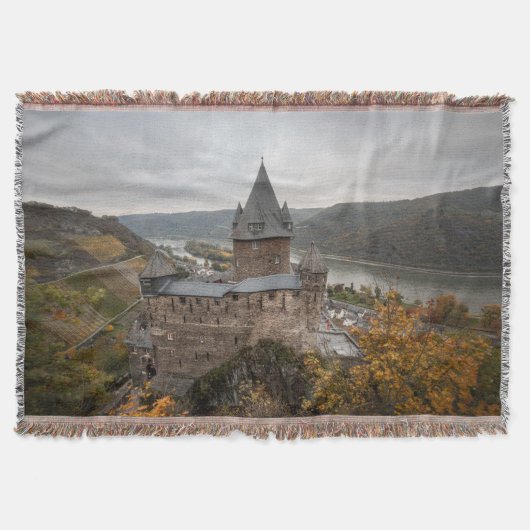 Stahleck Castle Bacharach Duitsland Deken (Voorkant)