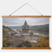 Stahleck Castle Bacharach Duitsland Hangend Wandkleed (Voorkant)