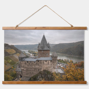 Stahleck Castle Bacharach Duitsland Hangend Wandkleed