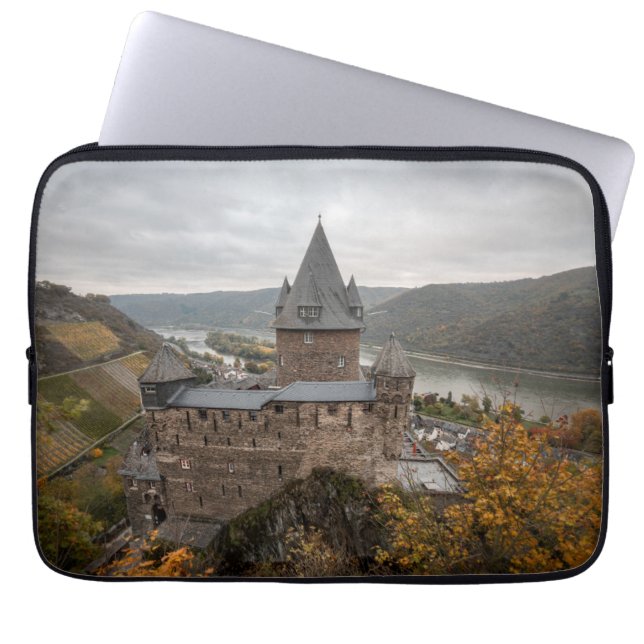 Stahleck Castle Bacharach Duitsland Laptop Sleeve (Voorkant)