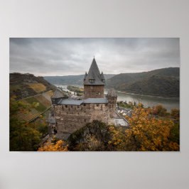 Stahleck Castle Bacharach Duitsland Poster