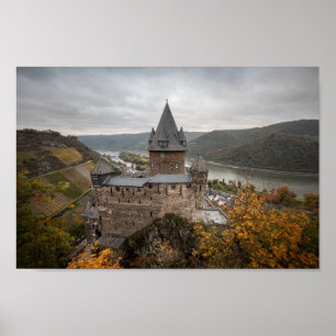 Stahleck Castle Bacharach Duitsland Poster