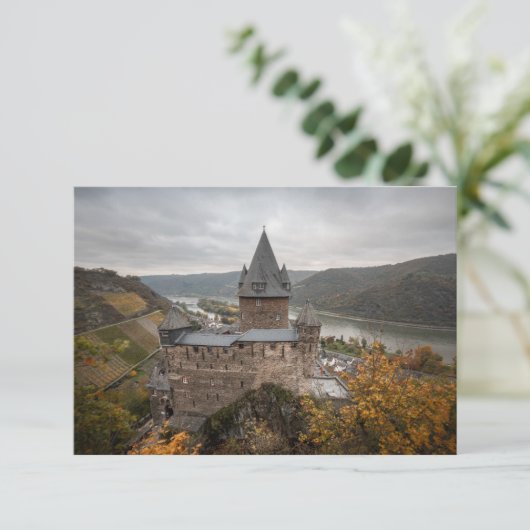 Stahleck Castle Bacharach Germany Card (Staand voorkant)