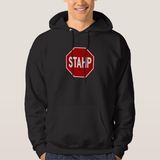 STAHP! Bordjee Hoodie (Voorkant)