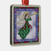 Stain Glass Angel-design kerstboomversiering Metalen Ornament (Rechts)