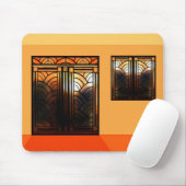 Stain Glass Art Deco Muismat (Met muis)