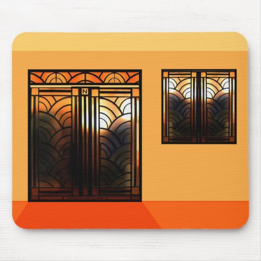 Stain Glass Art Deco Muismat (Voorkant)