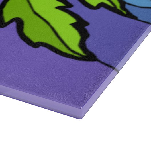 Stain Glass Daisies Cutting Board Snijplank (Hoek)