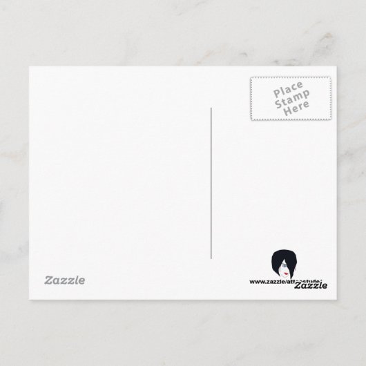 Stain Glass Daisy Post Kaart (Achterkant)