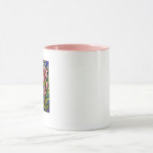 Stain Glass Lilies and Dragon Flies Pink Mok (Midden)