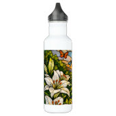 Stain Glass Lilies Butterflies Sunshine Waterfles (Links)