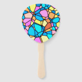 Stain Glass Lite Hand Fan Handwaaier (Voorkant)