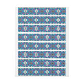 Stain Glass Ray Blue en Paars Adreslabel Wikkel (Vel)