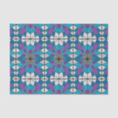 Stain Glass Ray Blue en Paars Tissuepapier (Voorkant)