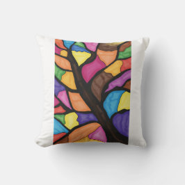 Stain glass tree art  kussen