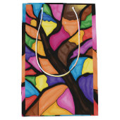Stain glass tree art  medium cadeauzakje (Voorkant)