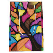 Stain glass tree art  medium cadeauzakje (Achterkant)