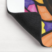 Stain glass tree art  muismat (Hoek)