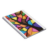 Stain glass tree art  notitieboek (Rechterzijde)