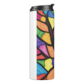 Stain glass tree art  thermosbeker (Gedraaid links)