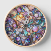 Stained glass abstract colourful (Voorkant)