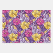 Stained Glass Abstract Purple Yellow Pink Inpakpapier Vel (Voorkant 2)