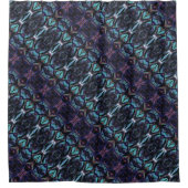 Stained Glass Acrylic Pour Inspired Shower Curtain Douchegordijn (Voorkant)