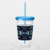 Stained Glass Acrylic Pour Tumbler Acryl Drinkbeker (Rechts)
