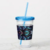 Stained Glass Acrylic Pour Tumbler Acryl Drinkbeker (Achterkant)