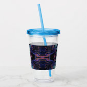Stained Glass Acrylic Pour Tumbler Acryl Drinkbeker (Links)