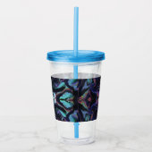 Stained Glass Acrylic Pour Tumbler Acryl Drinkbeker (Voorkant)